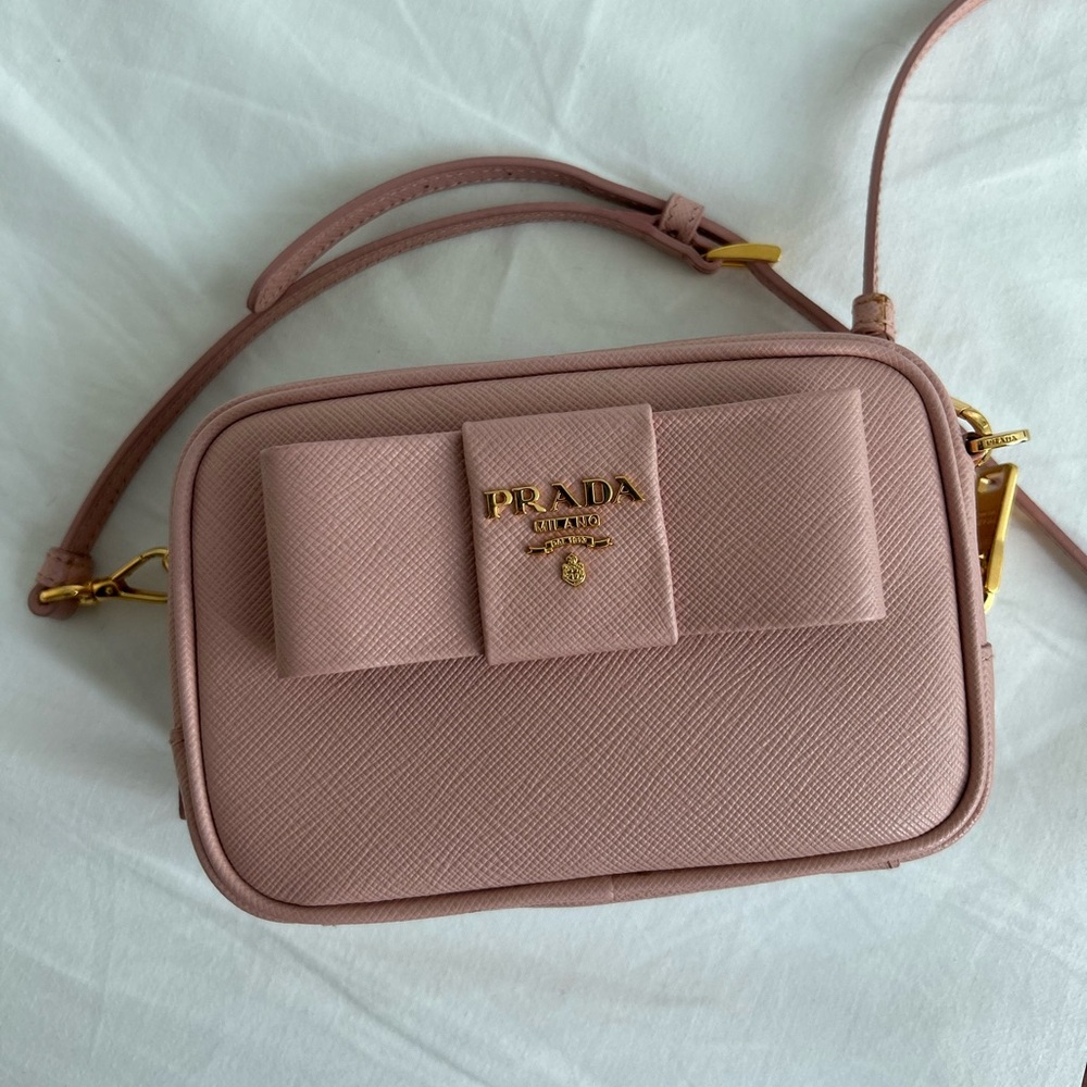 Prada Blush Pink Crossbody Ribbon Bag